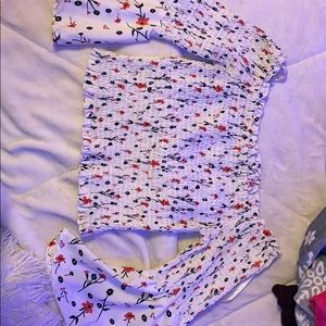 ruffled tight long sleeve